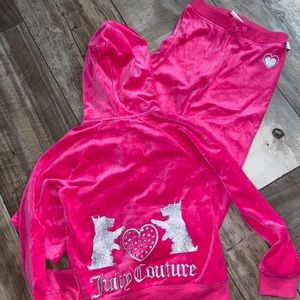 Girls Juicy Couture Velour outfit size 7 New